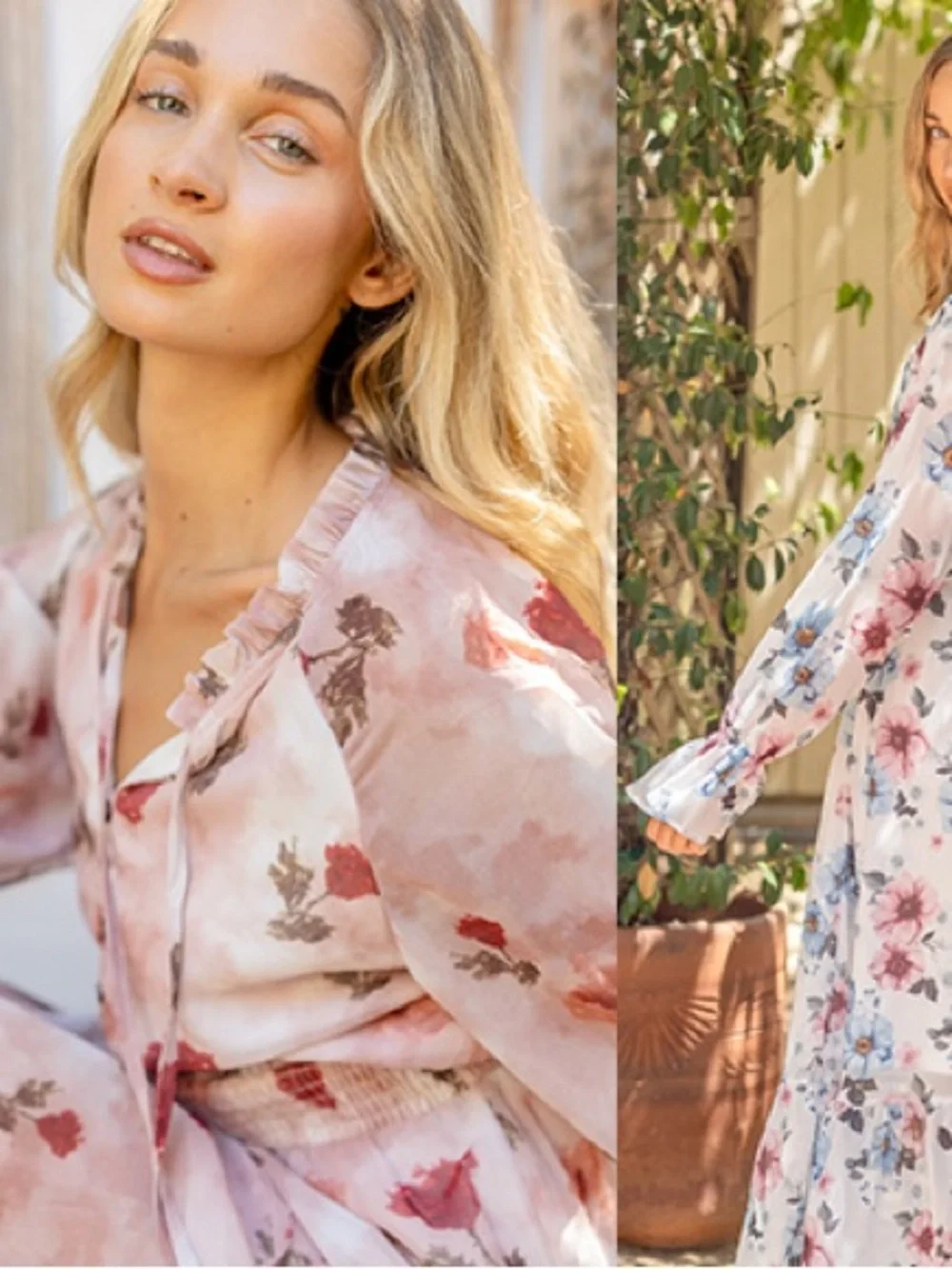 SunnySpirit Floral Chiffon Midi Dress | Size Small | Cottagecore, NWT